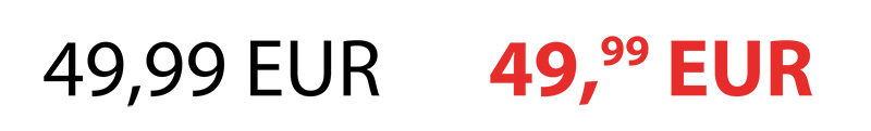 Die richtige Preisoptik